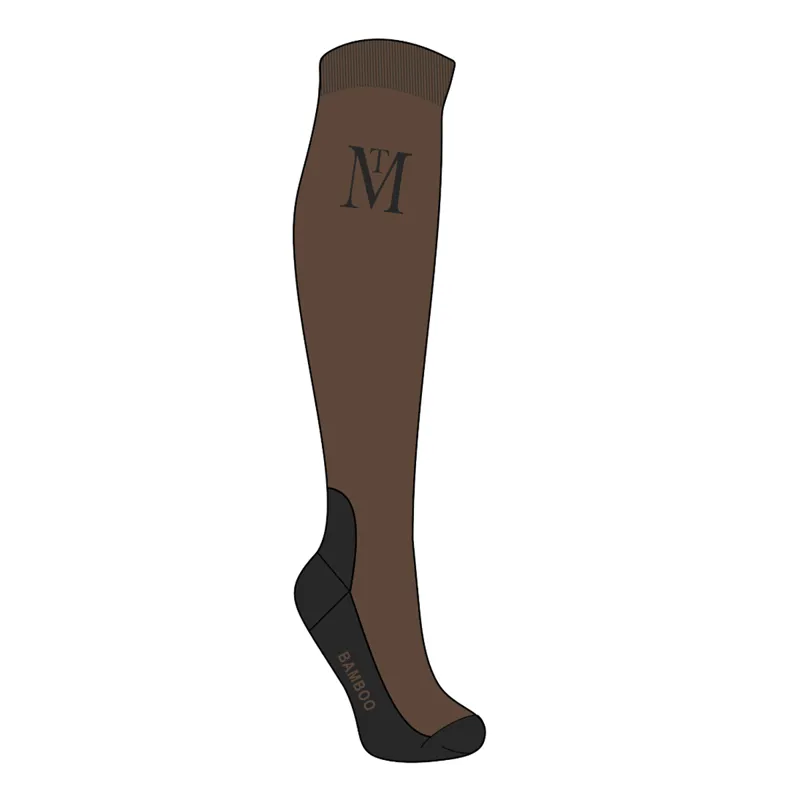 Mark Todd Competition Socks - Chocolate/Black